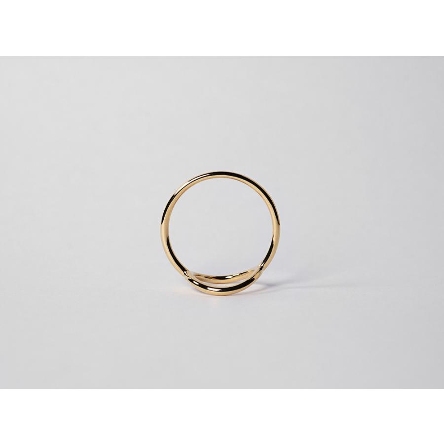 K18WG シンプル リング #9 指輪 レディース 18K ファッションリング シンプル リング