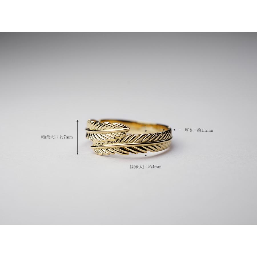18K フェザーリング レディース 指輪 アンジュ 鳥 羽 地金 18金 18K フェザーリング レディース 指輪 アンジュ 鳥 羽 地金 18金