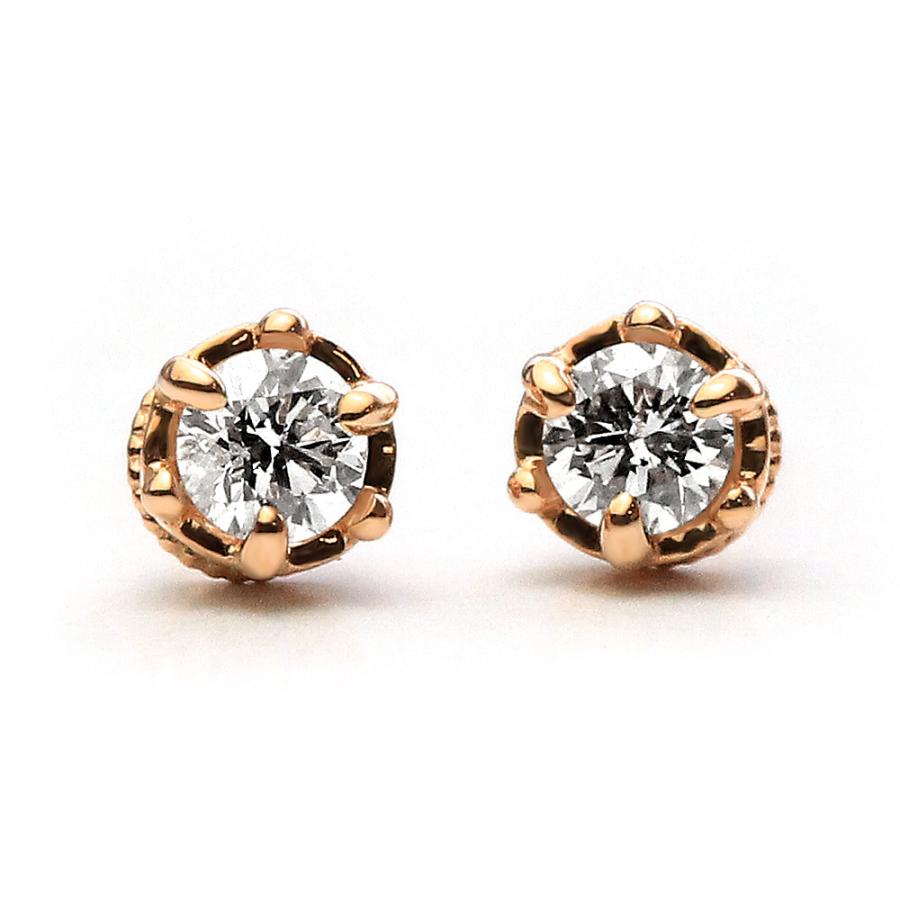 ピアス 18K クラウン ダイヤモンド ピアス 0.2ct ダイヤ ピアス 18K ダイアモンド レディース 18金 K18 送料無料 rph46528923の画像