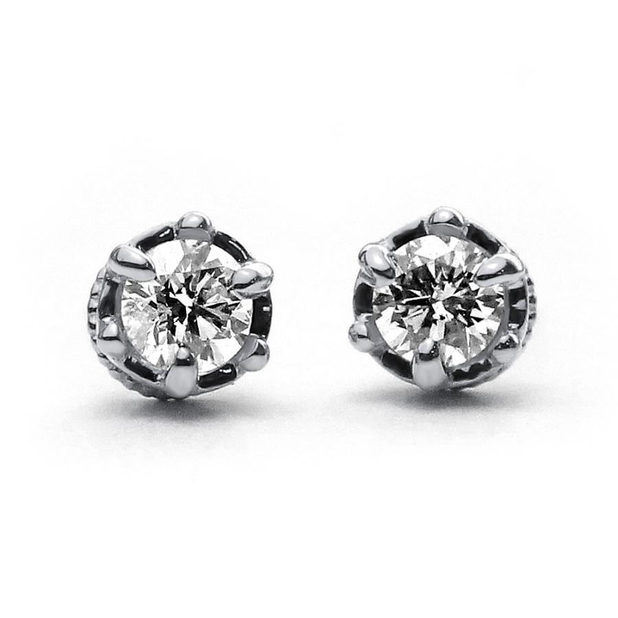 ピアス 18K クラウン ダイヤモンド ピアス 0.2ct ダイヤ ピアス 18K ダイアモンド レディース 18金 K18 送料無料 rph46528923の画像