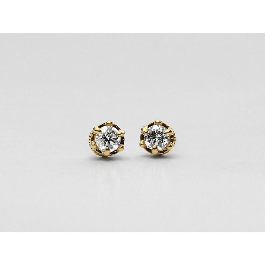 ピアス 18K クラウン ダイヤモンド ピアス 0.2ct ダイヤ ピアス 18K ダイアモンド レディース 18金 K18 送料無料 rph46528923の画像