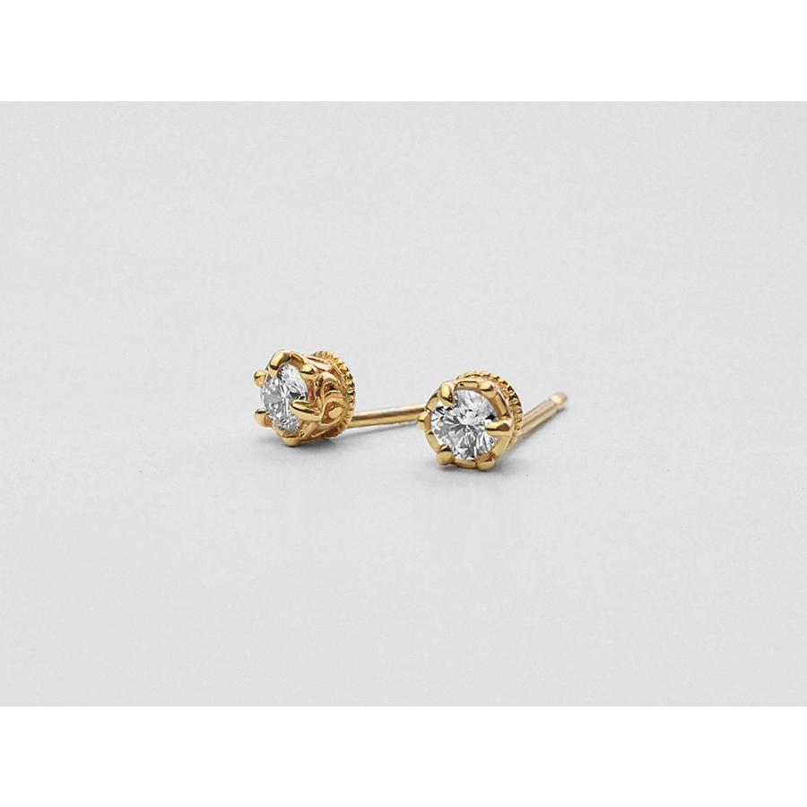 ピアス 18K クラウン ダイヤモンド ピアス 0.2ct ダイヤ ピアス 18K ダイアモンド レディース 18金 K18 送料無料 rph46528923の画像