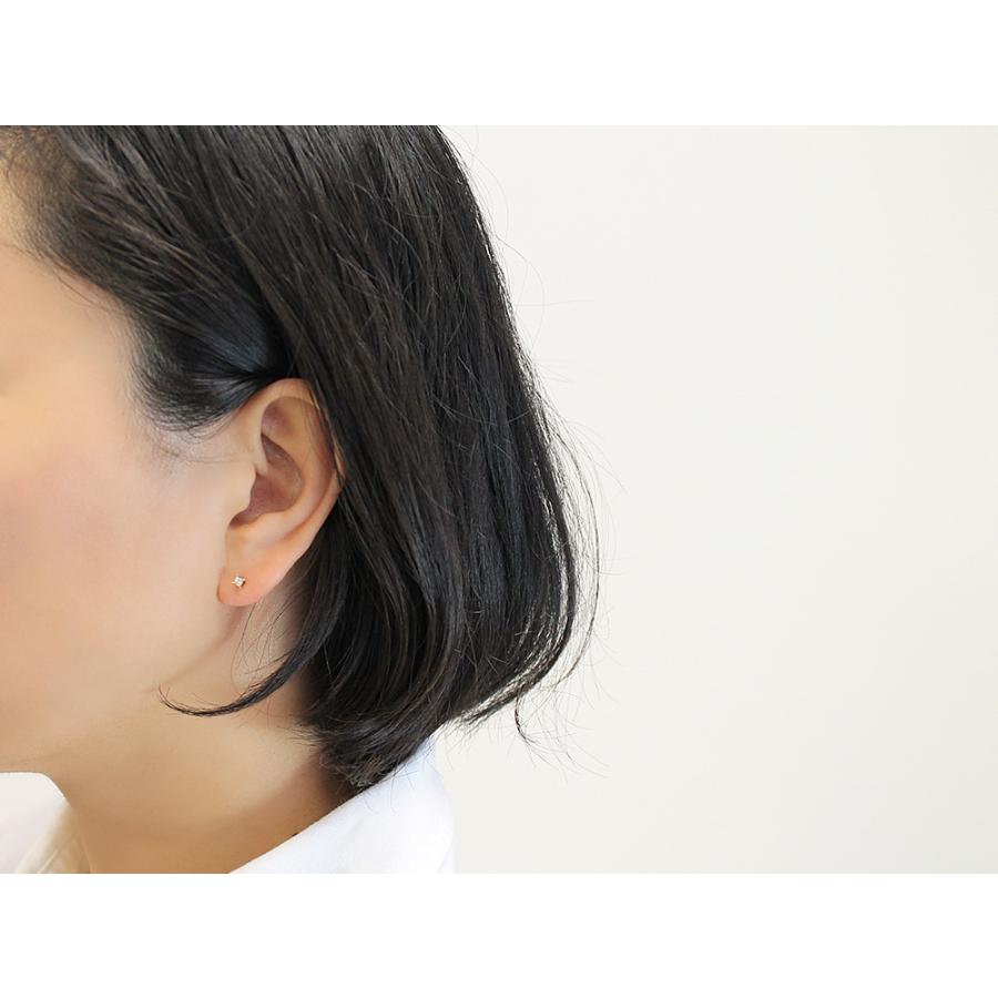 ピアス 18K ジュネス ダイヤモンド ピアス 0.1ct ダイヤ ピアス 18K ダイアモンド レディース 18金 K18 プレゼント 送料無料 rpaub2023の画像