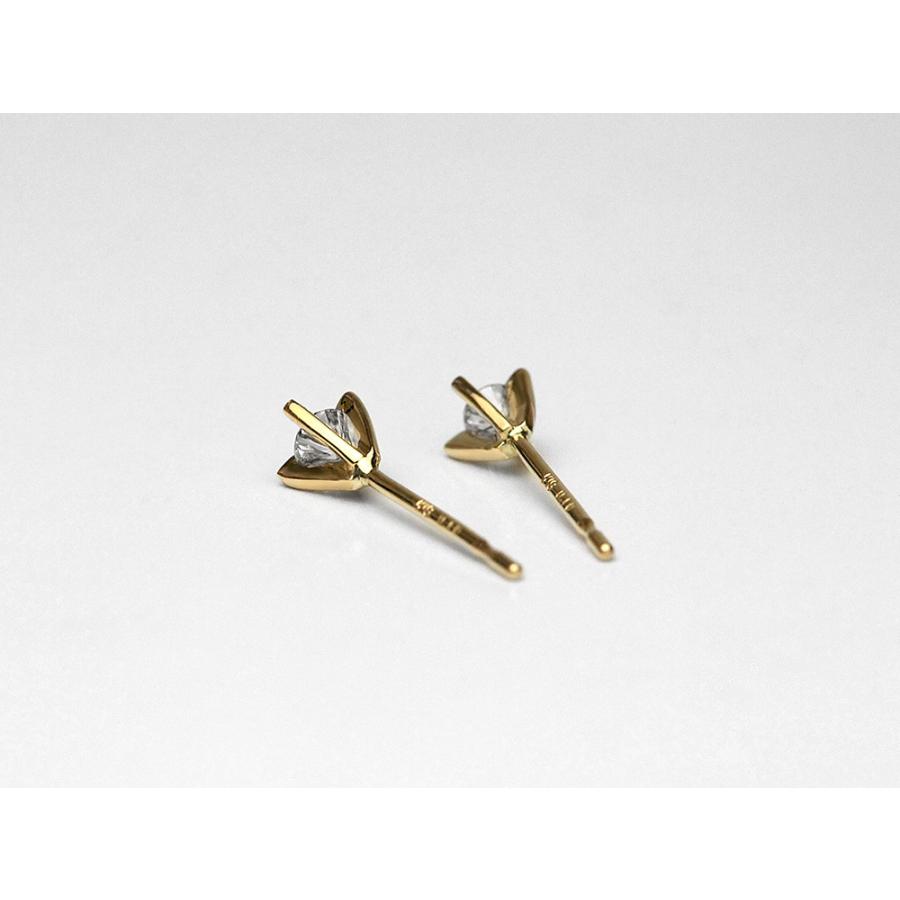 ピアス 18K ジュネス ダイヤモンド ピアス 0.1ct ダイヤ ピアス 18K ダイアモンド レディース 18金 K18 プレゼント 送料無料 rpaub2023の画像