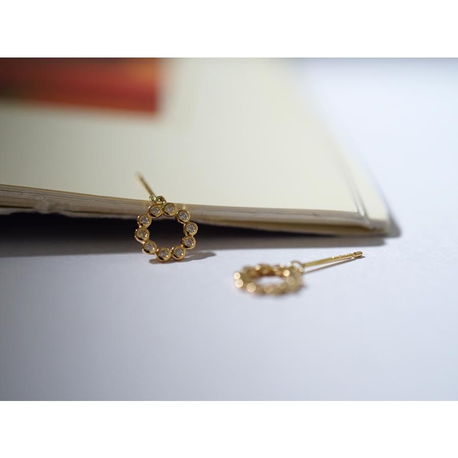 K18 ダイヤモンド フラメント ピアス ダイヤ ピアス 18k 18金 rph48987123の画像