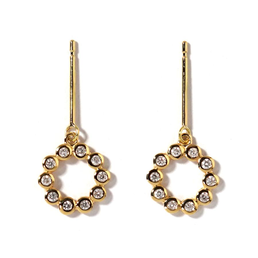 K18 ダイヤモンド フラメント ピアス ダイヤ 18k 18金 rph48987123