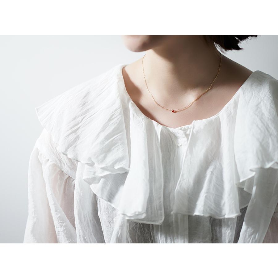 ルビーネックレス 18k レディース 天然石 7月 誕生石 18kルビーネックレス ルビー ネックレス 18金 K18 プレゼント 送料無料 rpaub6r21の画像