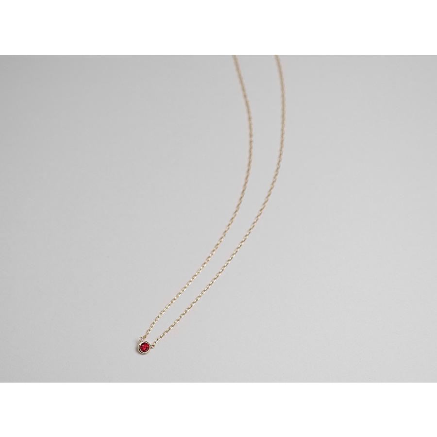 ルビーネックレス 18k レディース 天然石 7月 誕生石 18kルビーネックレス ルビー ネックレス 18金 K18 プレゼント 送料無料 rpaub6r21の画像
