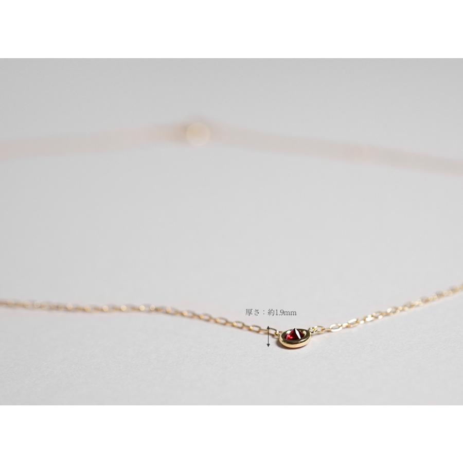 ルビーネックレス 18k レディース 天然石 7月 誕生石 18kルビーネックレス ルビー ネックレス 18金 K18 プレゼント 送料無料 rpaub6r21の画像