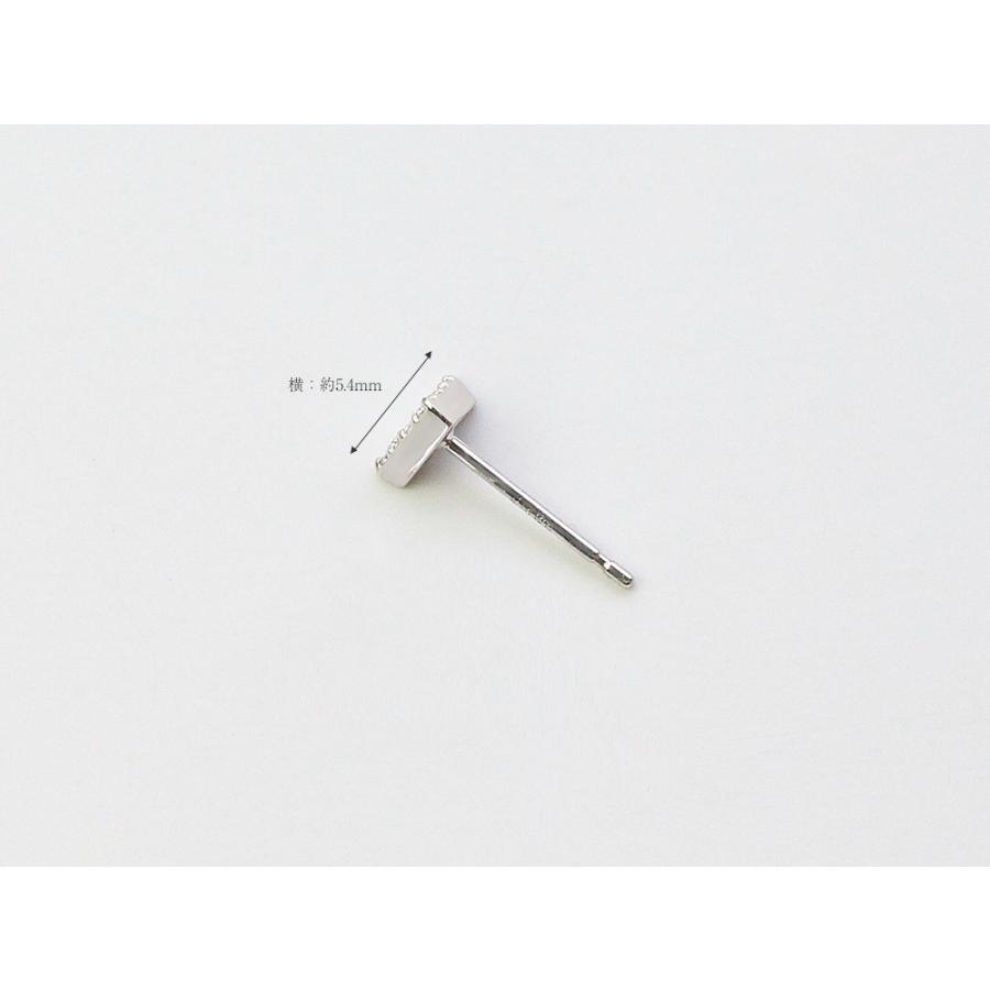 ピアス 18K トライアングル ダイヤモンド ピアス 片耳販売 ダイアモンド レディース 18金 K18 金属アレルギー対応 rph46187123の画像