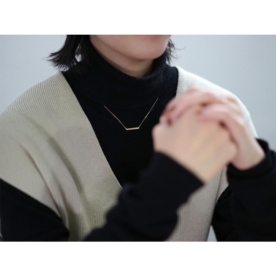 K18 HASHIRA ネックレス 無垢な柱…バーネックレス 地金 K18 HASHIRA ネックレス 無垢な柱…バーネックレス 地金