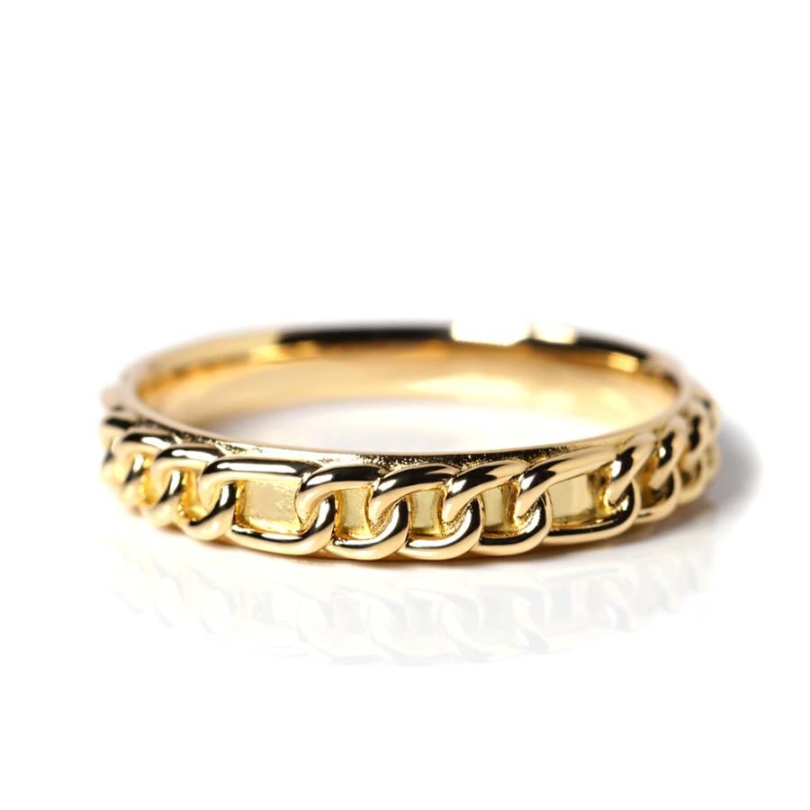 k18 レディース　リング 18K リング レディース 指輪 フィガロ 自分らしいリングを。 チェーン