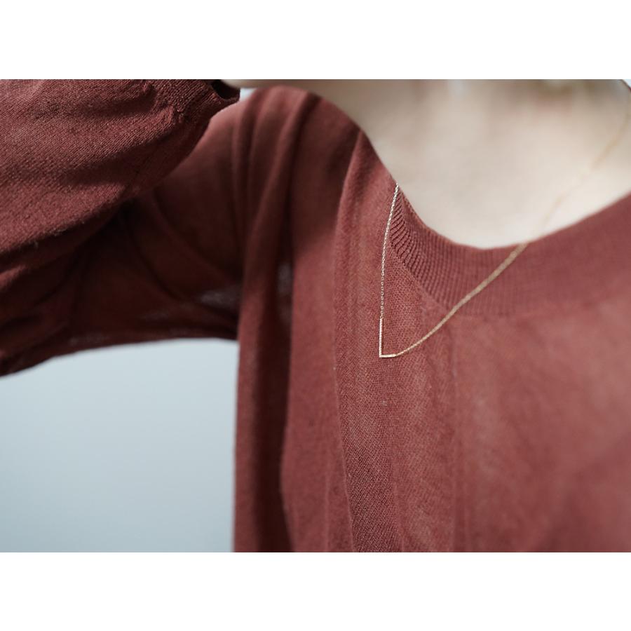 ダイヤモンド ネックレス レディース 18K Ｖ字 18k ペンダント 18金 K18 金属アレルギー対応 プレゼント 送料無料 rph66368721の画像
