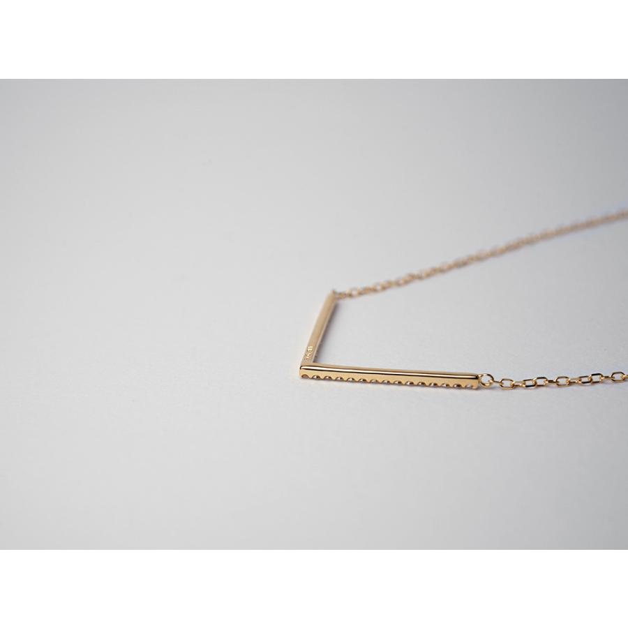 ダイヤモンド ネックレス レディース 18K Ｖ字 18k ペンダント 18金 K18 金属アレルギー対応 プレゼント 送料無料 rph66368721の画像