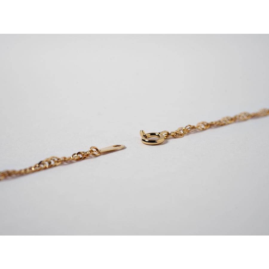 【最終価格】k18 約1.9g スクリューネックレスチェーン K18 スクリューネックレスチェーン 1.9mm レディース ネックレス