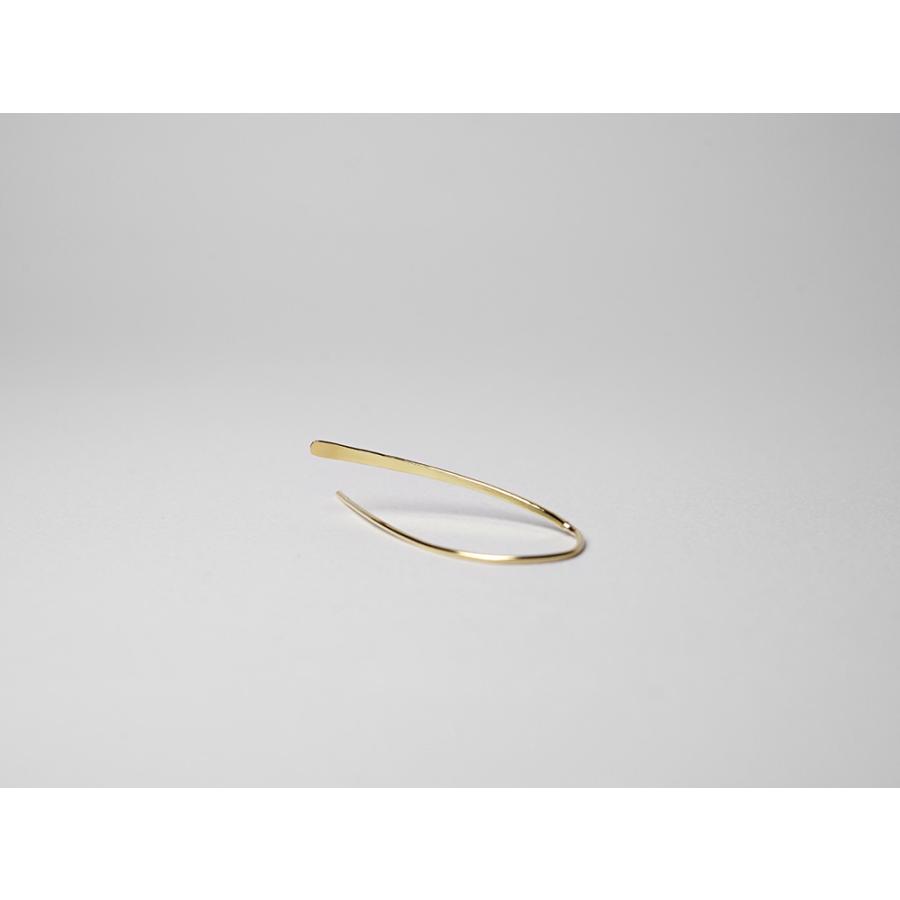 K18 Zarame ピアス このかたちが丁度いい。 K18ゴールド アメリカン