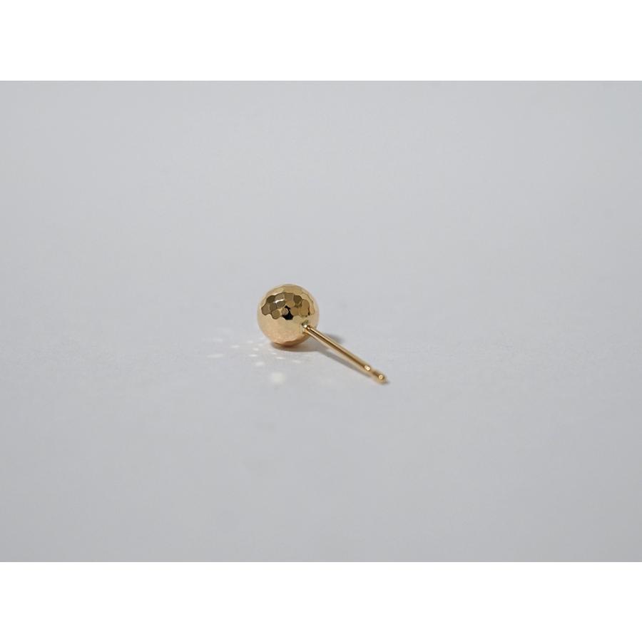 K18 ミラーボール スタッド ピアス レディース 3mm 4mm 5mm 6mm 7mm