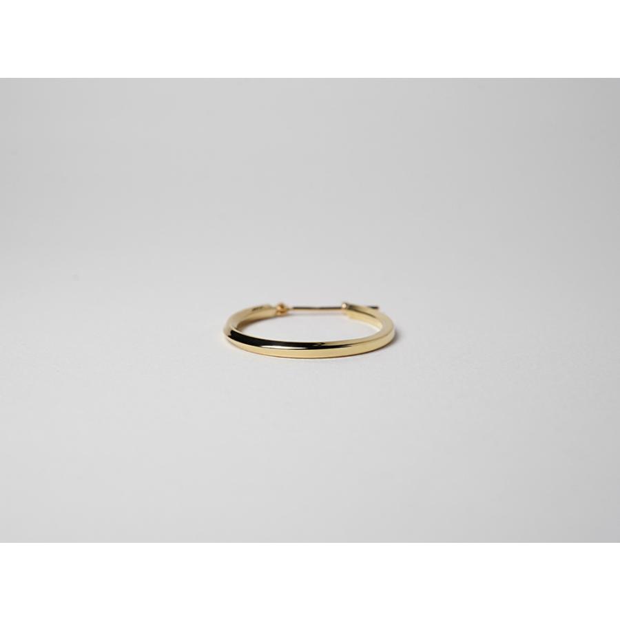 K18 Nejiri フープピアス 20 ひかり。 地金 pierce K18ピアス 18k 18金