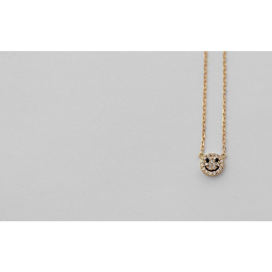 18K スマイル パヴェ ダイヤモンド ネックレス ニコちゃん 18k 18K スマイル パヴェ ダイヤモンド ネックレス ニコちゃん 18k