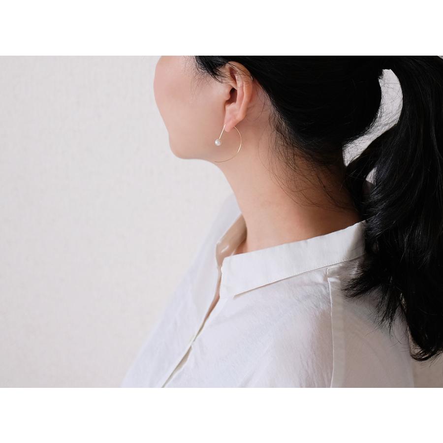 K18 リゲル パール ピアス 真珠 K18アメリカンピアス 18k 18金 カラー