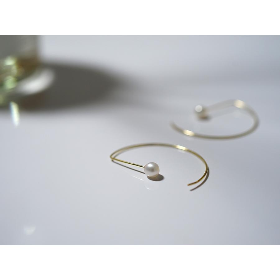 K18 リゲル パール ピアス 真珠 K18アメリカンピアス 18k 18金 カラー