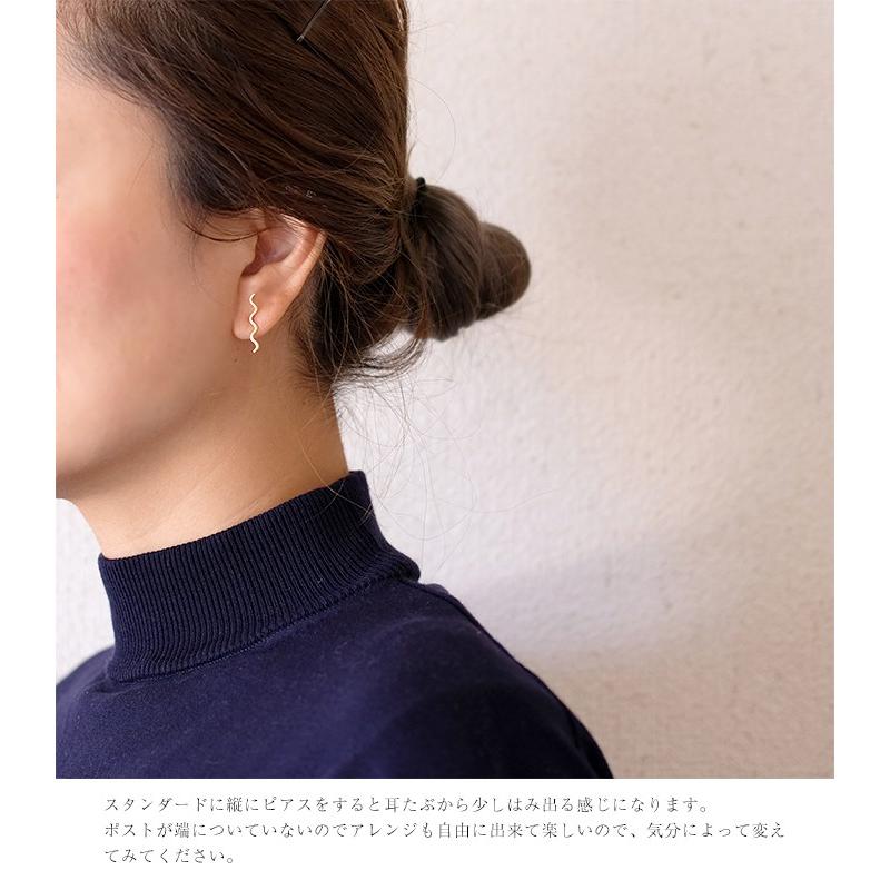 18K ピアス レディース 2way ジュエリー アクセサリー ギフト プレゼント 女性用 18金 K18 金属アレルギー対応 プレゼント rph46736923の画像
