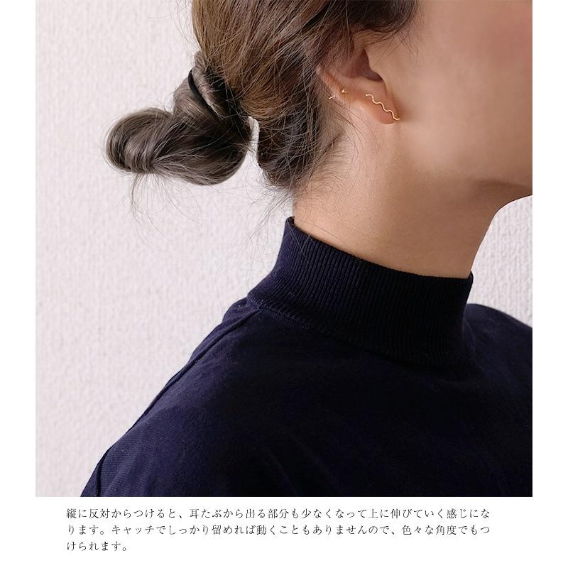 18K ピアス レディース 2way ジュエリー アクセサリー ギフト プレゼント 女性用 18金 K18 金属アレルギー対応 プレゼント rph46736923の画像