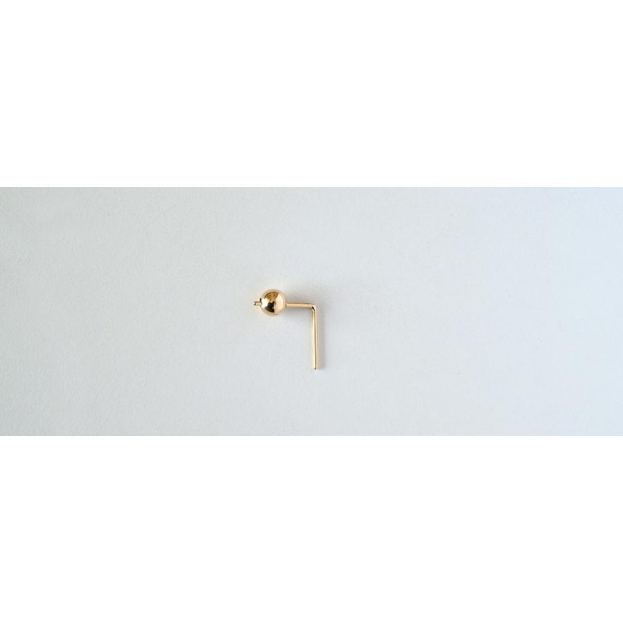 K18 Lライン ピアス 18k 18金 レディース ジュエリー シンプル 金属アレルギー スタッドピアス ギフト 女性用 贈り物 rph46793823の画像