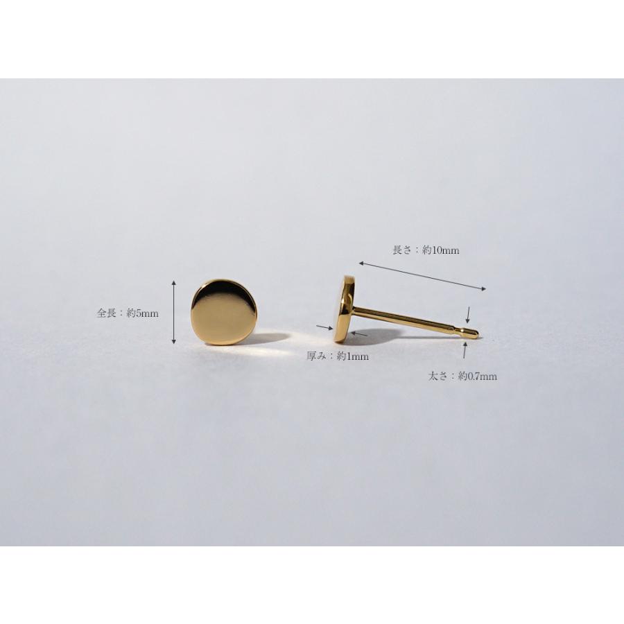 K18 ワープピアス 18k 18金 レディース ジュエリー 丸 サークル ラウンド スタッドピアス 安心 アクセサリー ギフト 地金 プレゼント 女性用 rpaub10723の画像