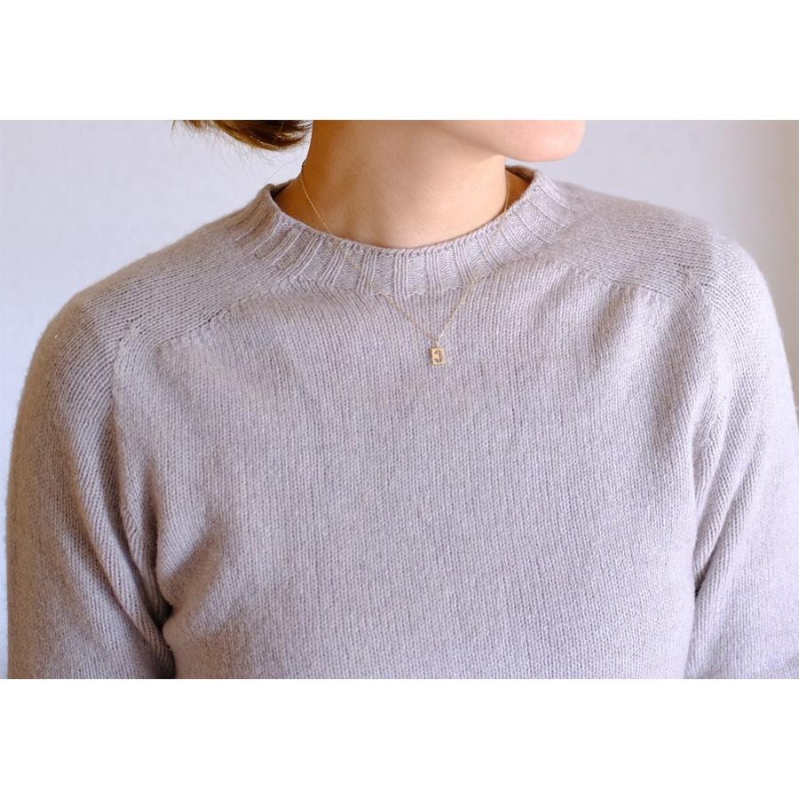 チャーム レディース K18 イニシャルトップ ナンバー ネックレス 18K