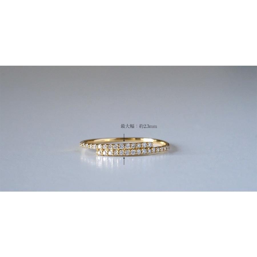 K18 クリング ダイヤモンド リング レディース 18k 18金 エタニティ