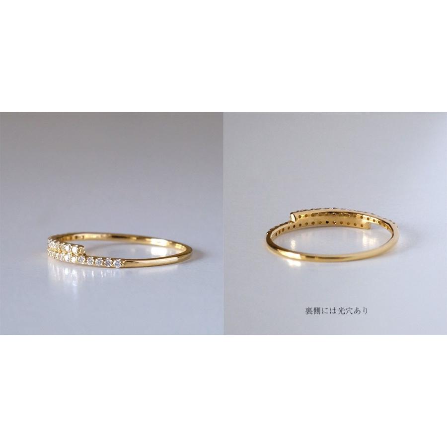 K18 クリング ダイヤモンド リング レディース 18k 18金 エタニティ