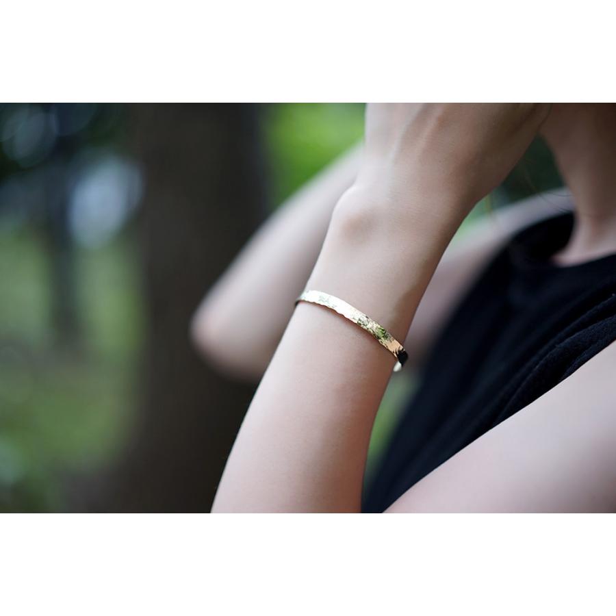 ブレスレット レディース K18 ルーナ バングル 18k 18金 槌目 ブレスレット レディース K18 ルーナ バングル 18k 18金 槌目