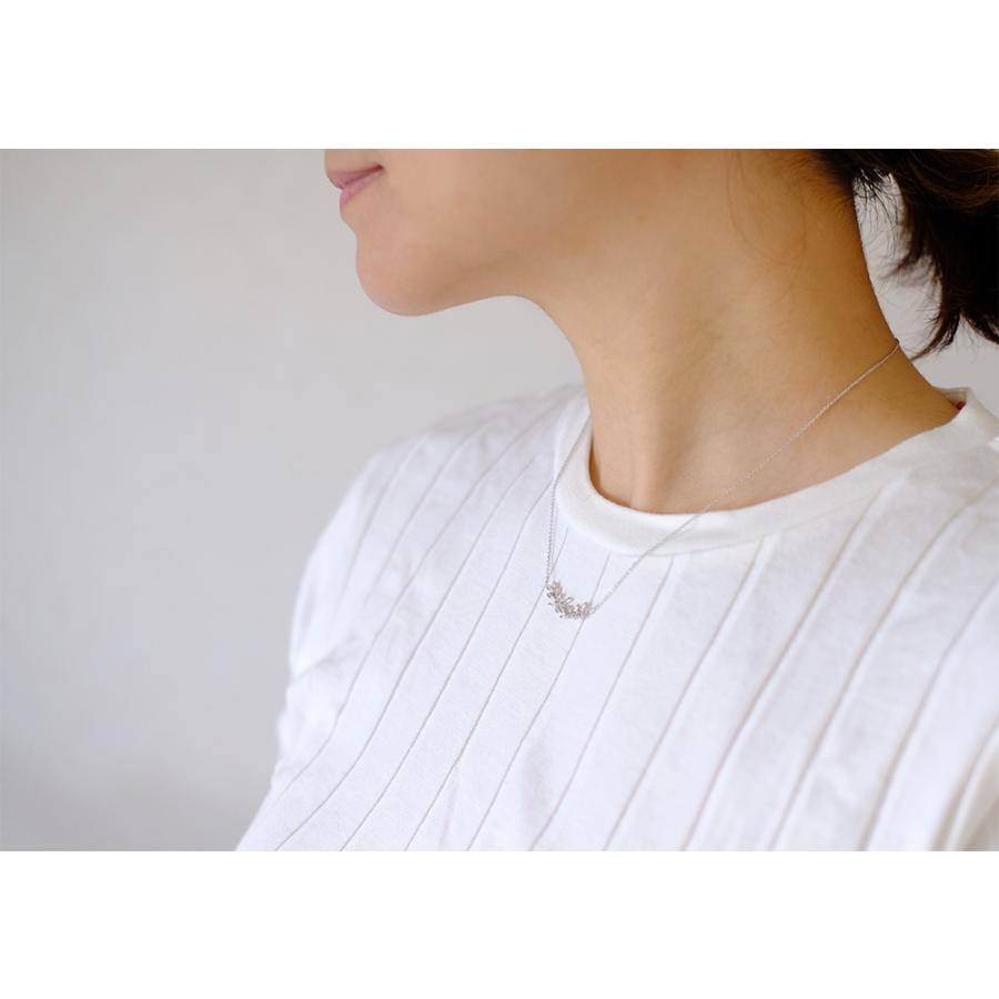 K18 フォリア ダイヤモンド ネックレス レディース リーフ K18 フォリア ダイヤモンド ネックレス レディース リーフ