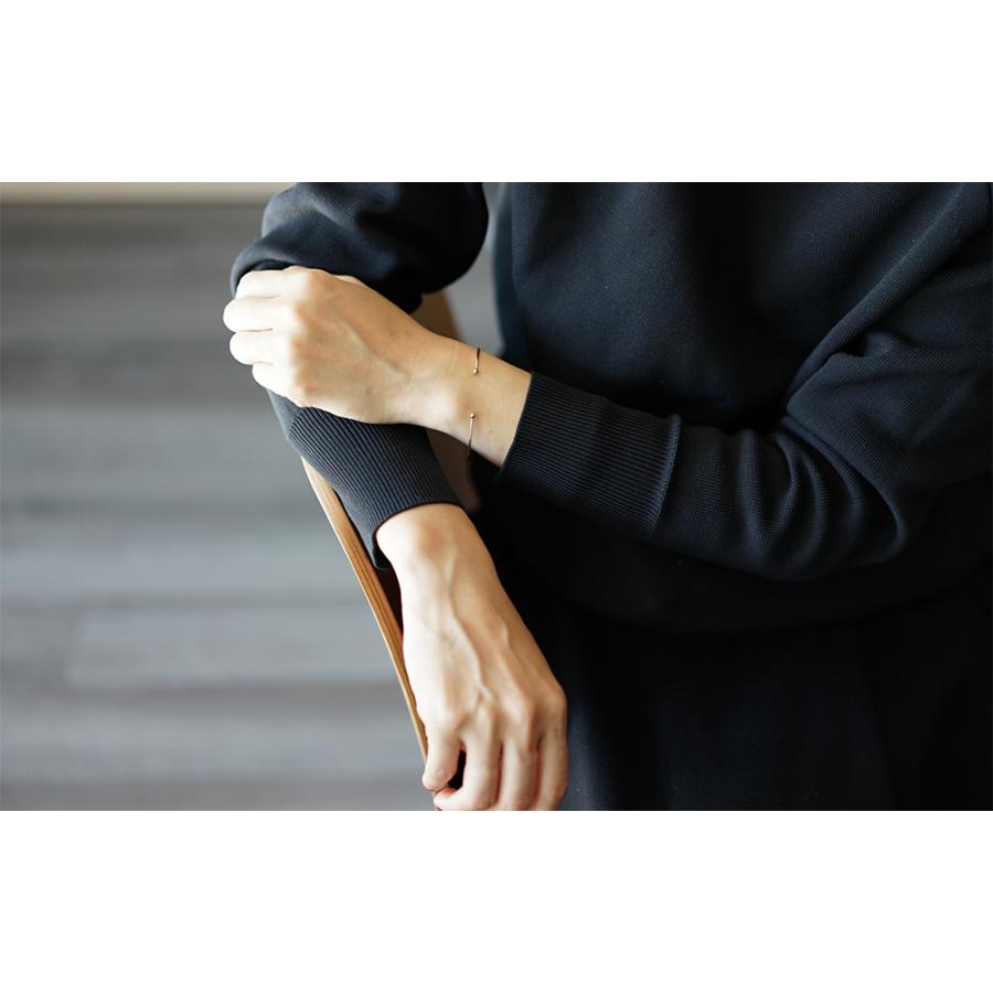 K18 ディスティニー バングル レディース ブレスレット 細身 地金 華奢