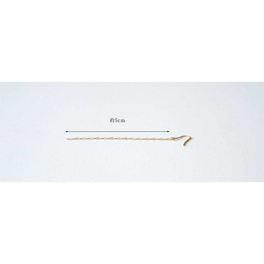 K18 エクレア ピアス エクレアチェーン ファンタジアチェーン アメリカンピアス 18k 18金 レディース 揺れる  rph43552623の画像