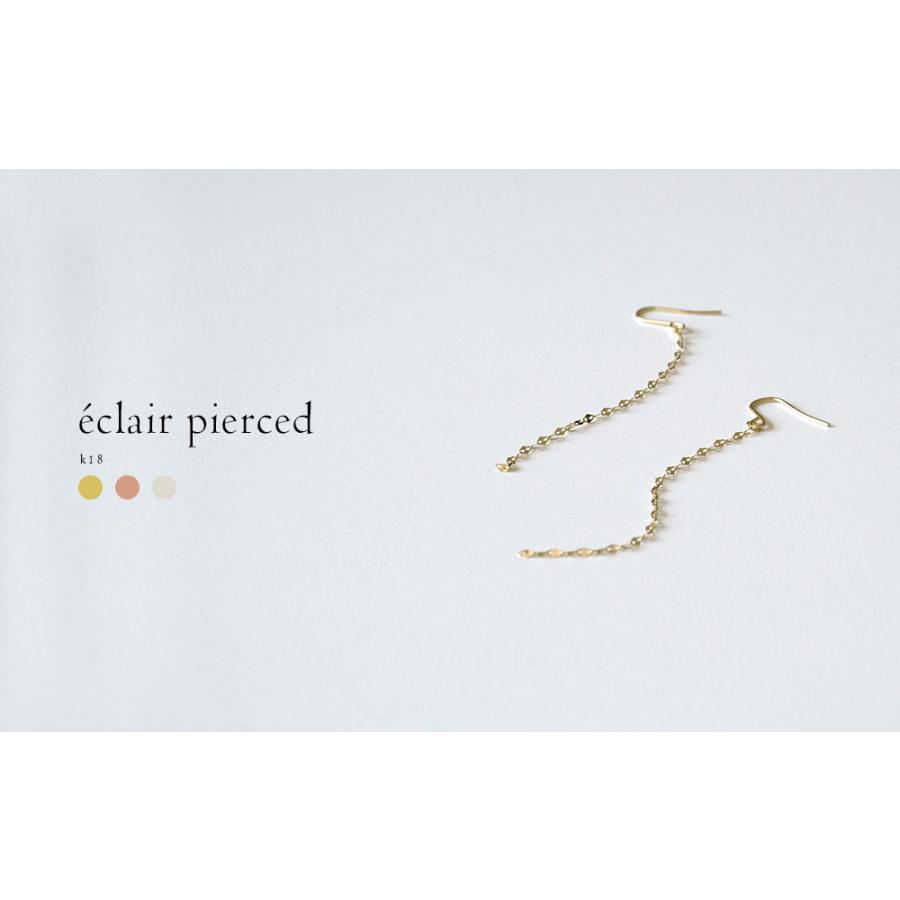 K18 エクレア ピアス エクレアチェーン ファンタジアチェーン アメリカンピアス 18k 18金 レディース 揺れる  rph43552623の画像