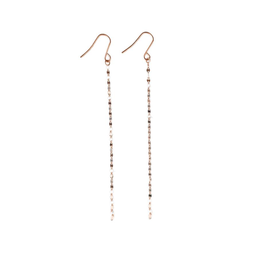 K18 エクレア ピアス エクレアチェーン ファンタジアチェーン アメリカンピアス 18k 18金 レディース 揺れる  rph43552623の画像
