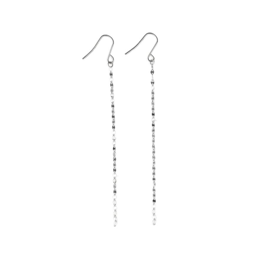 K18 エクレア ピアス エクレアチェーン ファンタジアチェーン アメリカンピアス 18k 18金 レディース 揺れる  rph43552623の画像