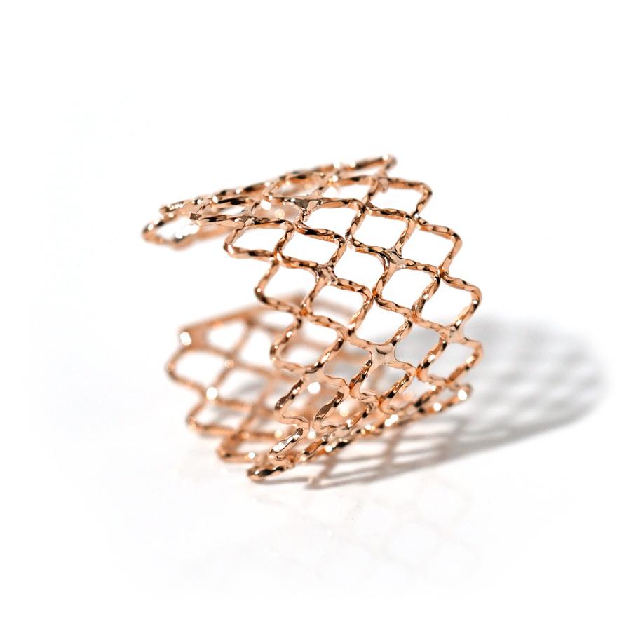 11/28午後値上げ実施】 【片耳販売】 K18 メッシュ イヤーカフ