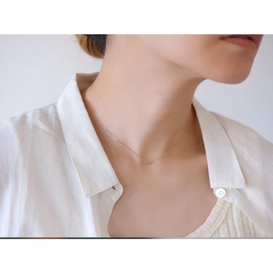 K18 エメラルドカット ネックレス レディース 地金 18K 18金 無垢