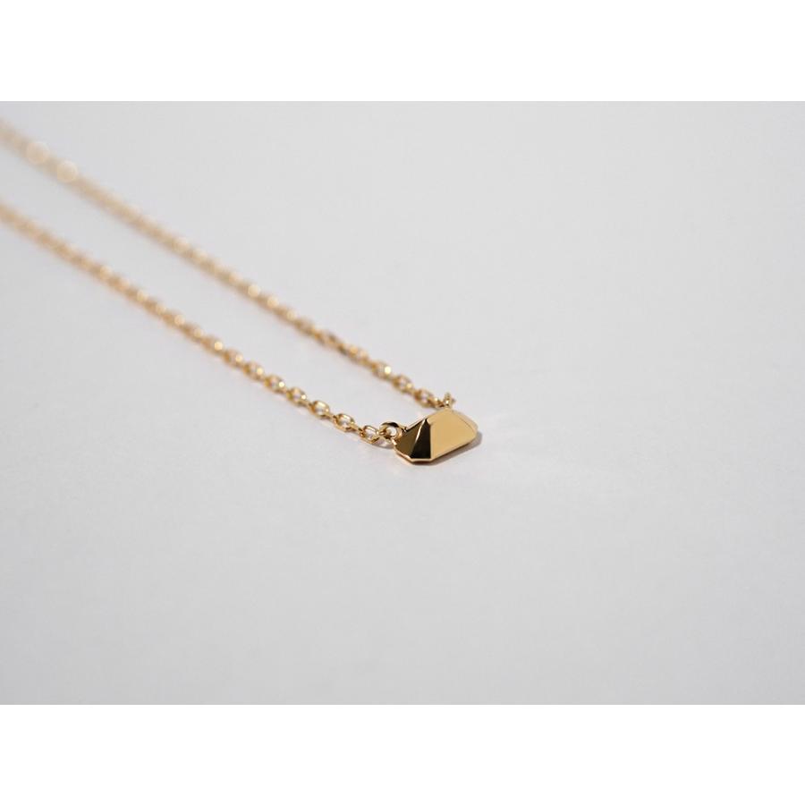 K18 エメラルドカット ネックレス レディース 地金 18K 18金 無垢