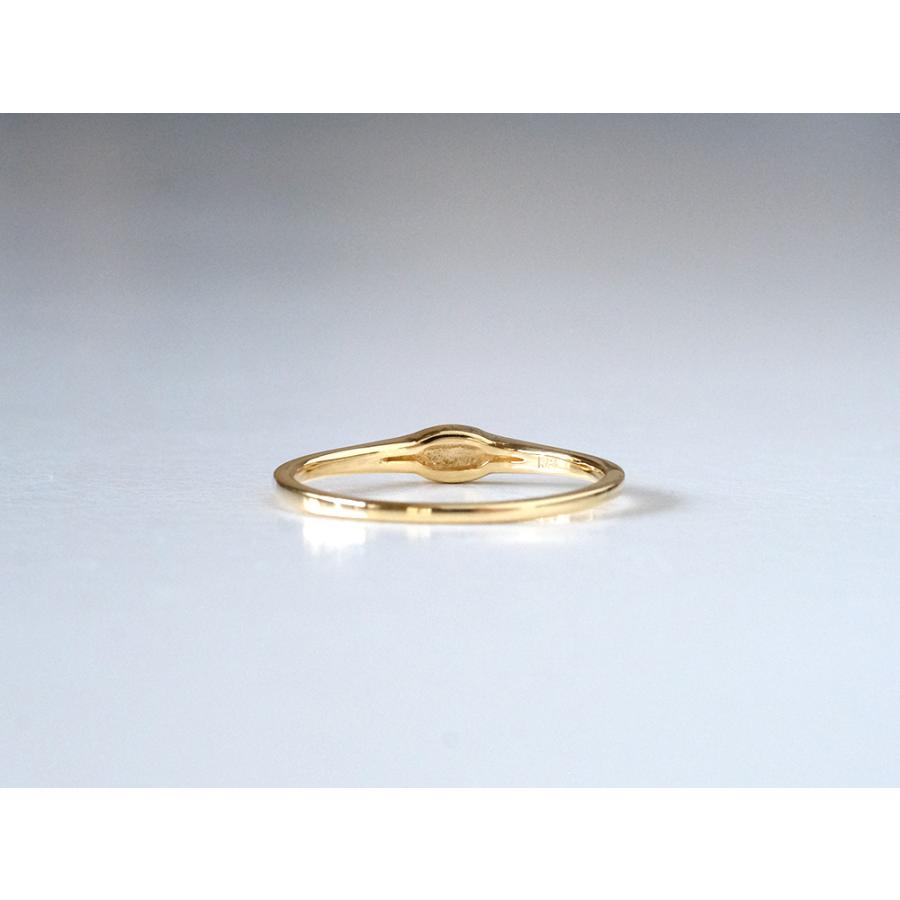 K18 インタリオ オーバル リング レディース 指輪 ゴールド 18金 18K ファッションリング 地金 ベーシック アンティーク rph11238622の画像