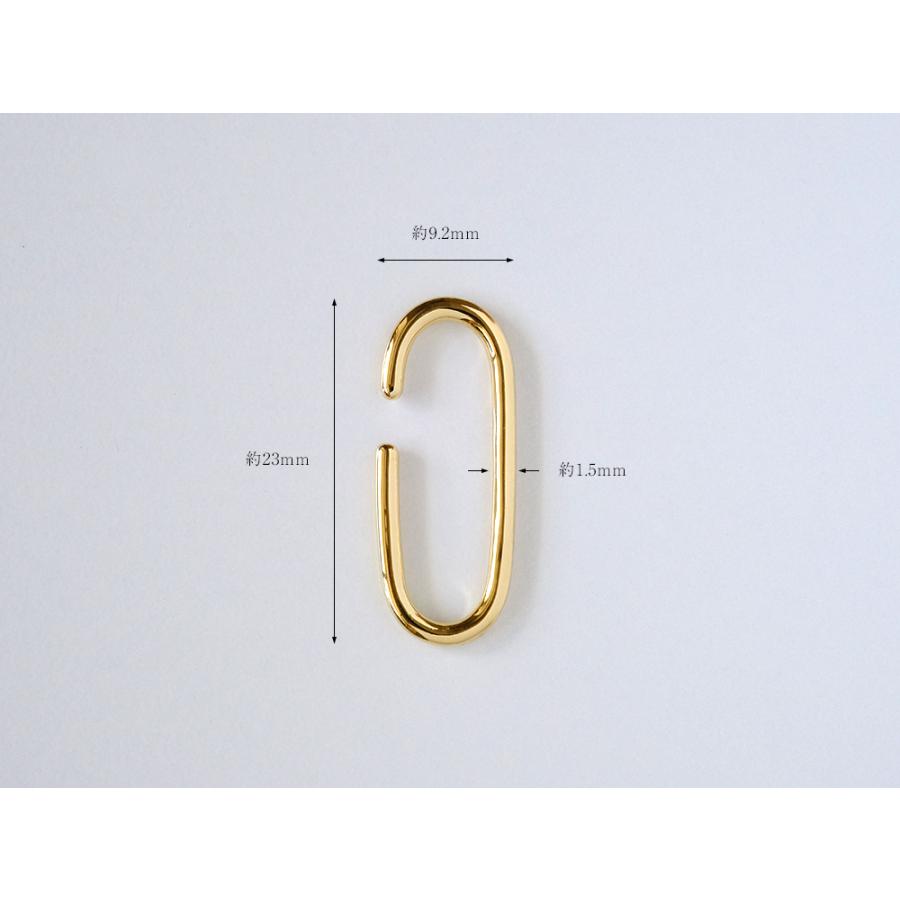 片耳販売】 K18 クリップ イヤーカフ レディース 18k 18金 ゴールド