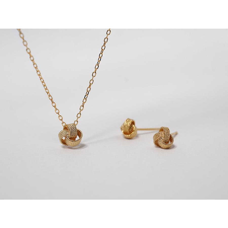 K18 ブレイド ネックレス レディース 18金 18K 地金 結び目 水引 K18 ブレイド ネックレス レディース 18金 18K 地金 結び目 水引