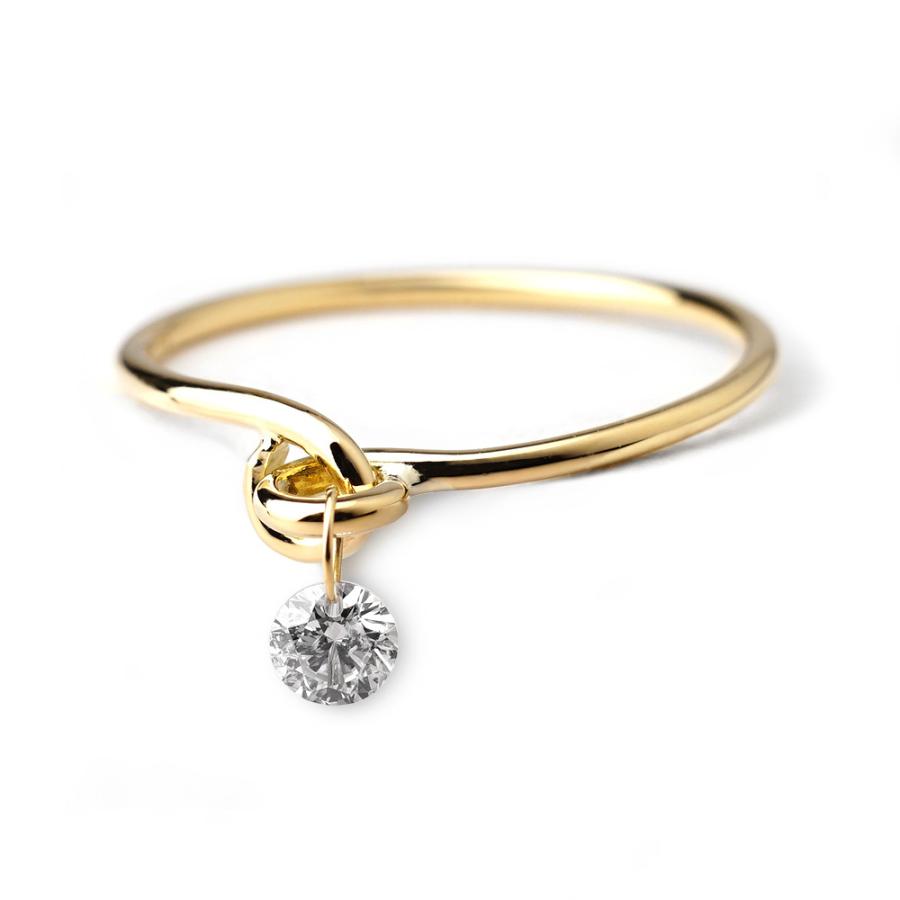 K18 ダイヤモンド リング 0.1ct アンドレス レディース 指輪 18k K18 ダイヤモンド リング 0.1ct アンドレス レディース 指輪 18k