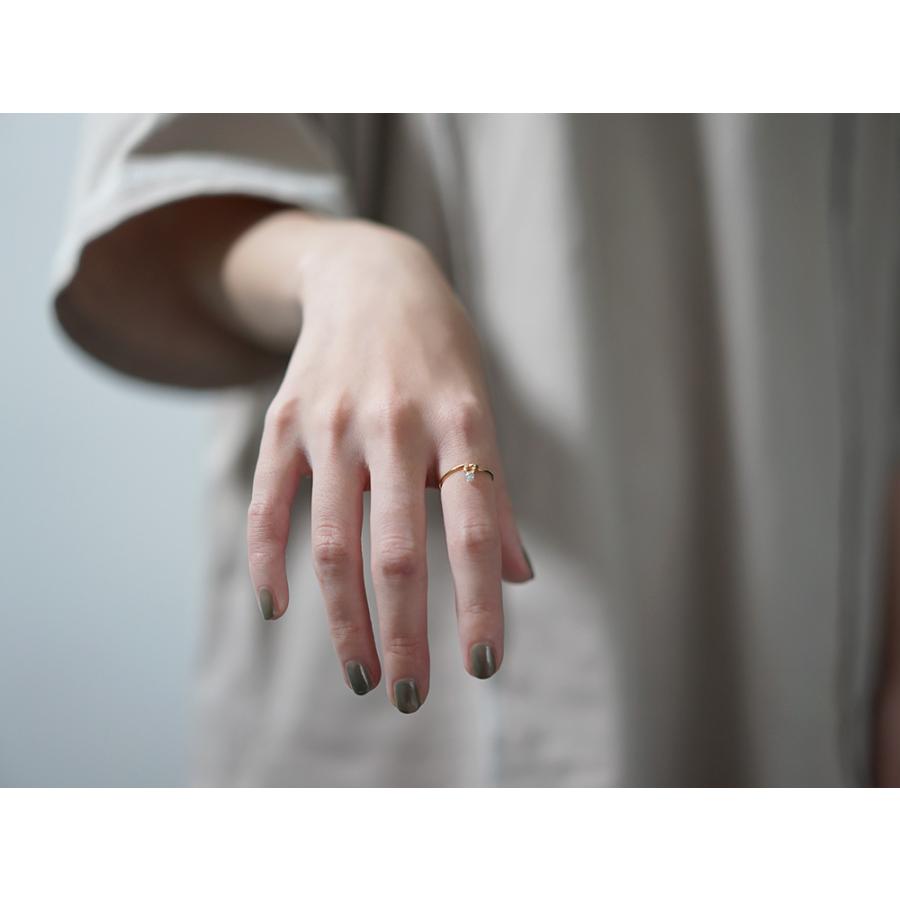 K18 ダイヤモンド リング 0.1ct アンドレス レディース 指輪 18k K18 ダイヤモンド リング 0.1ct アンドレス レディース 指輪 18k