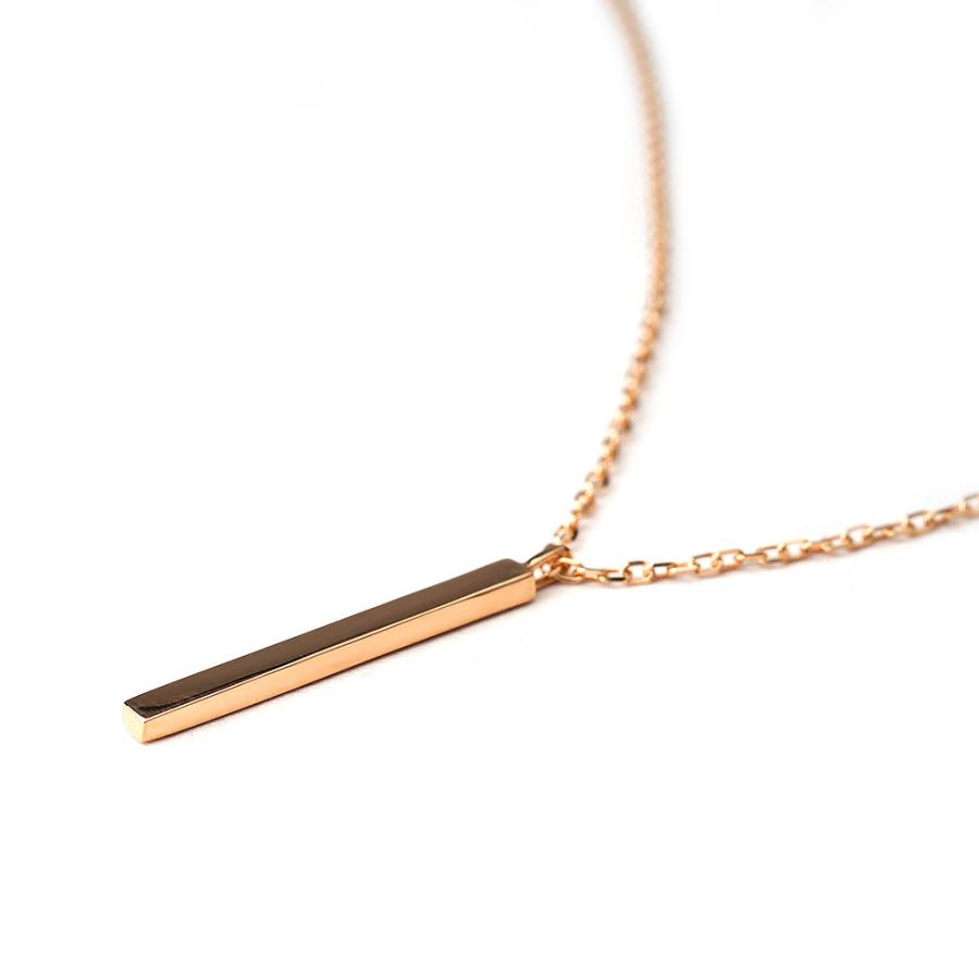 K18 ピラー ネックレス レディース 18k 18金 ペンダント バー 柱 K18 ピラー ネックレス レディース 18k 18金 ペンダント バー 柱
