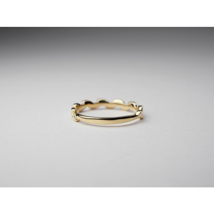 K18 ラウルス リング レディース 指輪 地金 植物 冠 茨 稲穂 麦の穂 モチーフ 18k 18金 スタックリング ゴールド rpa3355022の画像