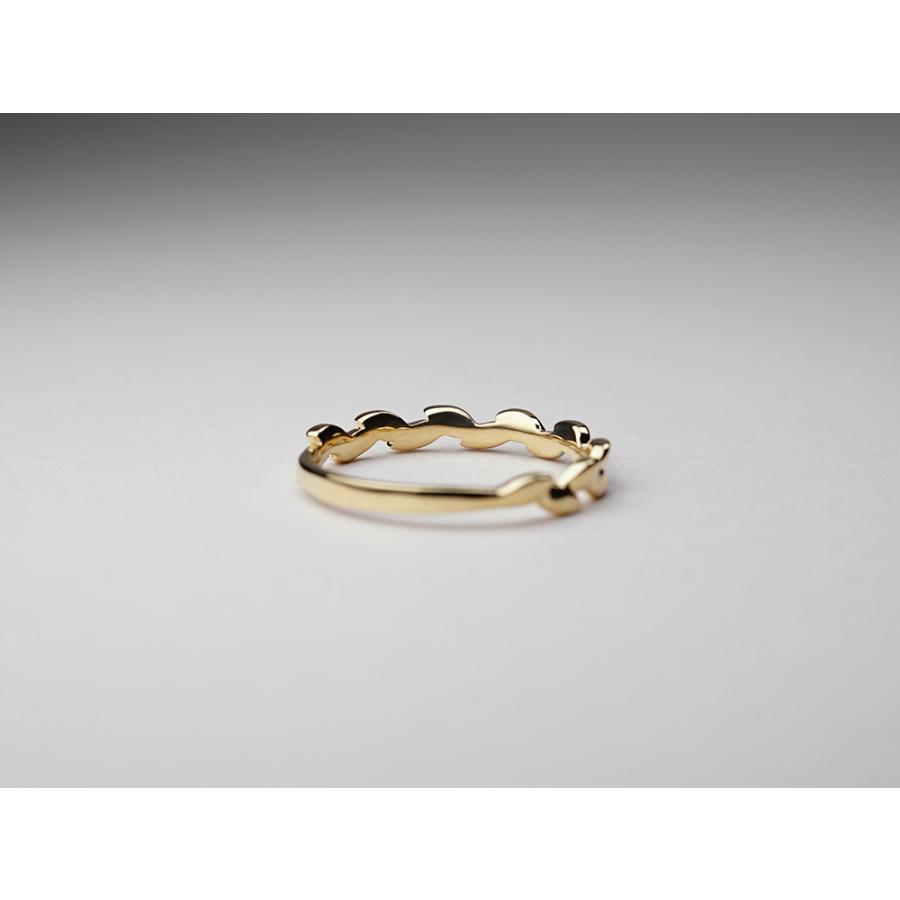 K18 ラウルス リング レディース 指輪 地金 植物 冠 茨 稲穂 麦の穂 モチーフ 18k 18金 スタックリング ゴールド rpa3355022の画像